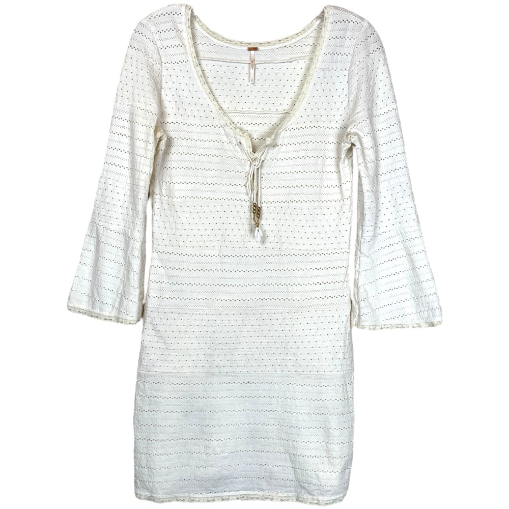 Free People White Mini Dress